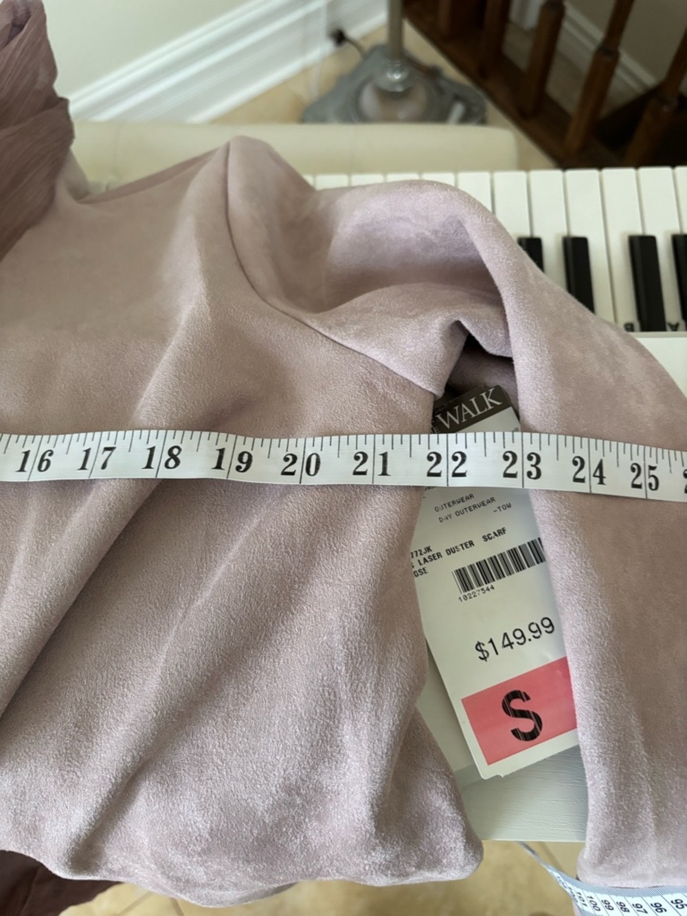 Talk of the Walk Mauve Blouse with Delicate Textured Yoke - Picture 11 of 13